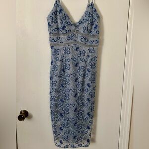 Bardot Floral Lace Midi Dress size 6